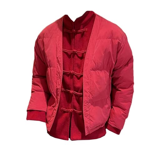 Manteaux d'hiver homme style chinois col montant rembourré finitions premium