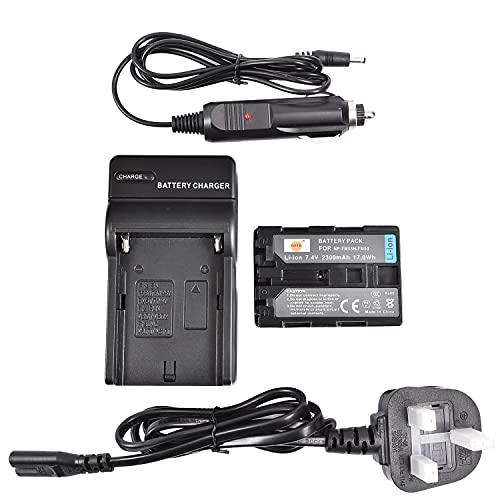 DSTE NP-FM50 Rechargeable Li-ion Battery + Charger DC01U Compatible for Sony NP-FM30, NP-FM50, NP-FM51, NP-QM50, NP-QM51, NP-FM55H
