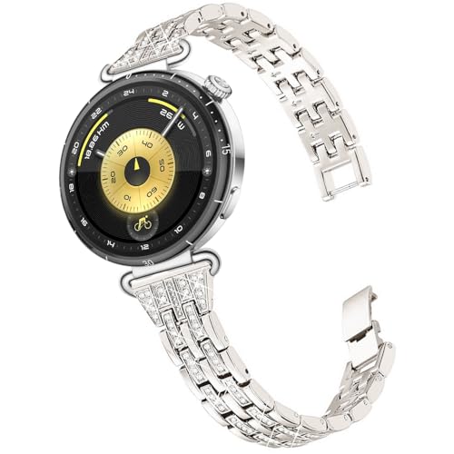 Bracelet Huawei Watch GT5 Pro 42mm en métal 18mm strass diamant