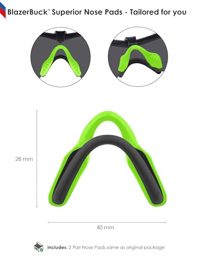 Image of BLAZERBUCK Replacement Nose Pads Nose Pieces for Oakley Razor Blade Sunglasses