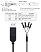 DTech USB to TTL Serial 3.3V Adapter Cable TX RX Signal 4 Pin 0.1 inch Pitch Female Socket PL2303 Prolific Chip Windows 10 8 7 XP Vista (6ft, Black)