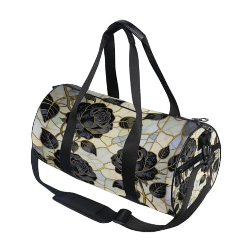 Bolsa de deporte gótica para gimnasio y viajes con diseño romántico oscuro