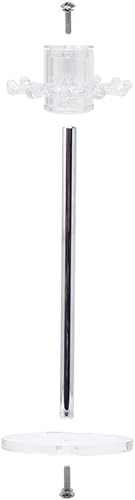 Miniatura 10 de Isaac Jacobs - Soporte de collar y pulsera de acrílico transparente barra en T de 8 pulgadas  Organizador de cadena y brazaletes para colgar soporte