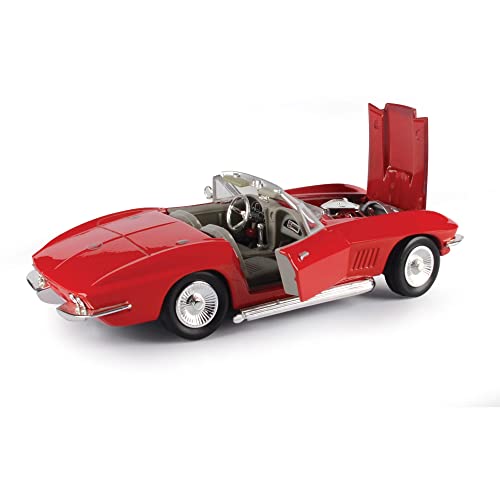 Chevy Corvette 1967 rojo modelo 1:24 Motormax miniatura 3