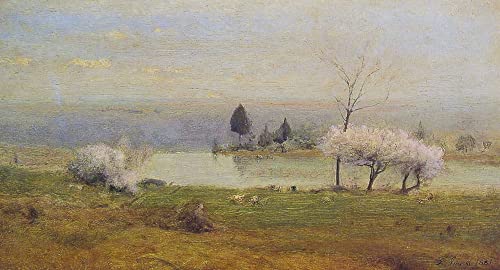 Tableau toile Étang à Milton George Inness déco murale