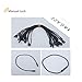 Acuteye 1000Pcs 7.5-inch Hang Tag Nylon String, Easy and Fast to Attach, Nylon Snap Lock Pin Loop Fastener Hook Ties for Clothes Tags, Price Tags, Shoes Snap Lock, Luggage Label (Black)