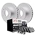 Dynamic Friction Company Front Brake Geospec Rotors with 5000 Advanced Brake Pads includes Hardware - 4512-45039