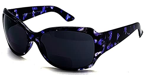 Bifocal Reading Glasses Sunglasses for Women 2-Pack Sun Readers Oversized Large Full Transparent UV Protection3