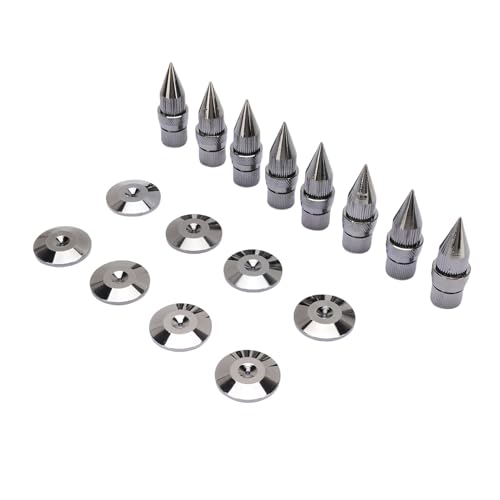 Puntas de altavoz de cobre y alfombrilla para subwoofer y amplificador 4