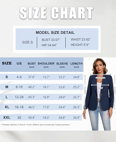 MINTLIMIT Womens Linen Cotton Blazer Casual Long Sleeve Button Front Lightweight Spring Summer Jacket Blazers with Pockets4