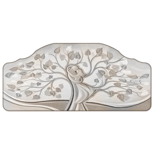 Lupia - Quadro camera da letto CAPEZZALE moderno 50x100 cm ALBERO ABBRACCIO MIX, amore e famiglia, Stampa su legno Albero della Vita, Artigianale, Made in Italy, soggiorno
