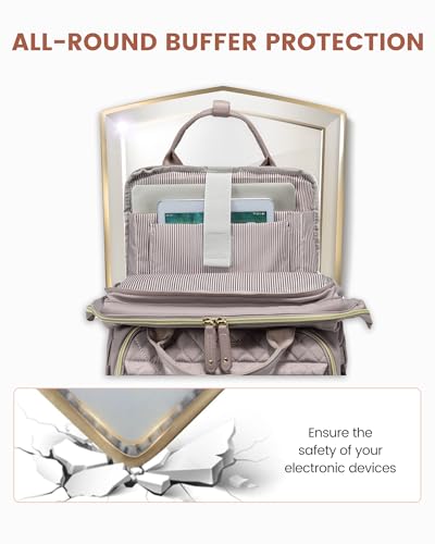Image of LOVEVOOK Laptop Backpack for Women, 15.6'' Waterproof Nurse Bag Teacher Work Backpack Purse for Women, Travel Computer Backpack for College Office Business Ladies