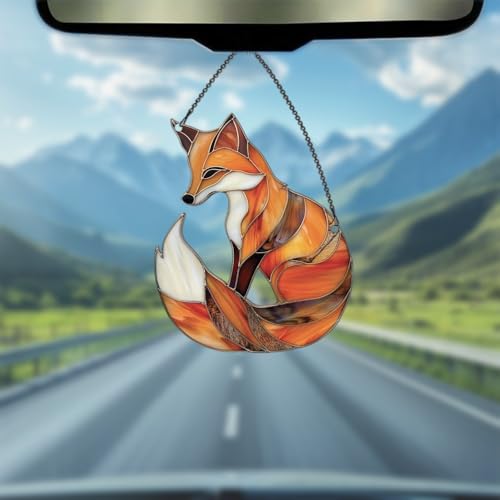 Image of Fox Acrylic Ornament Gift for Fox Lovers Christmas Wall Decor