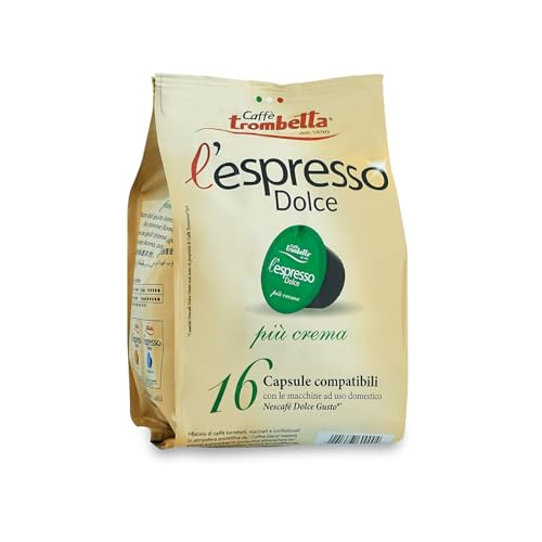 Caffè Trombetta - l'Espresso Dolce Più Crema, Capsule Compatibili con