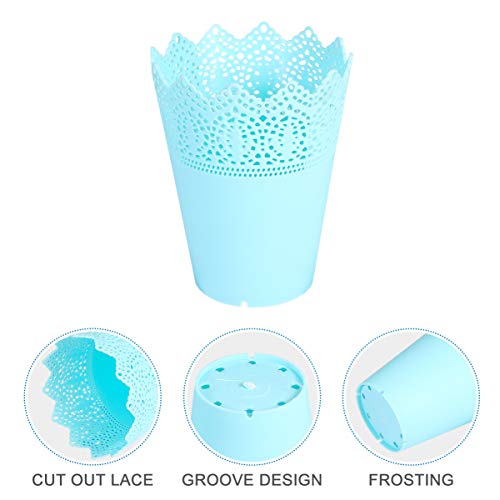 BESPORTBLE 5 Pcs Alta Coroa Suporte de Flores Balde de Armazenamento de Limpeza de Mesa Lata de Lixo