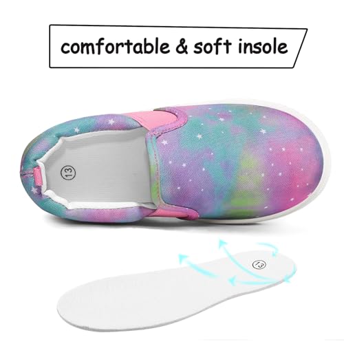 Image of K KomForme Toddler Sneakers for Girls Boys Slip On Canvas Walking Shoes | Lightweight, Comfortable