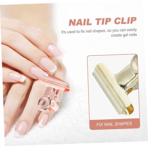 Clips métalliques pour extension FRCOLOR pour fixer capsules ongles