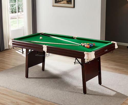 Image of RUP Premium Solid Wood 3-in-1 Multi Game Table | 7ft Pool Table + Table Tennis + Conference /Study Table | Folding Legs | Accessories Included