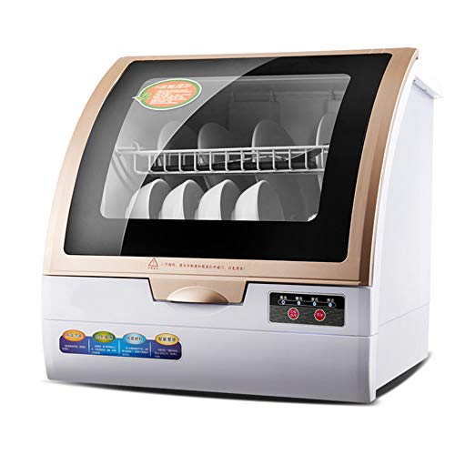 Mini Spülmaschine Geschirrspüler Geschirrspülmaschine,Hochtemperaturdesinfektion Tischgeschirrspüler,Freistehend, Installationsfrei, 360° Wäsche,