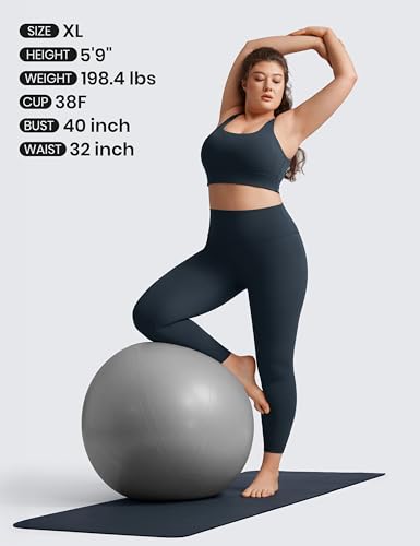 Image of CRZ YOGA Butterluxe U Back Sports Bras | Light Support, Removable Pads, Yoga, Extremely Soft, Longline, Scoop Neck, Wide Straps, for Women