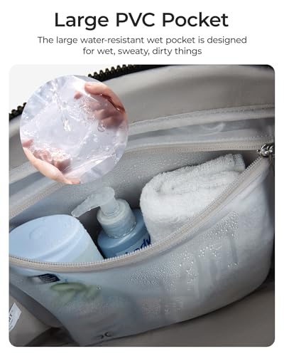 image for BAGSMART Duffle Bag for Travel, Gym Bag for Women with Wet Pocket, Car