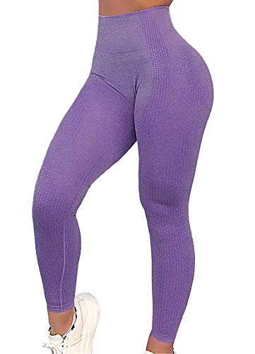 RIOJOY Sport Leggings Damen Seamless Nahtlos Sporthose Yogahose Fitnesshose Leggings Laufthose Camouflage Cover