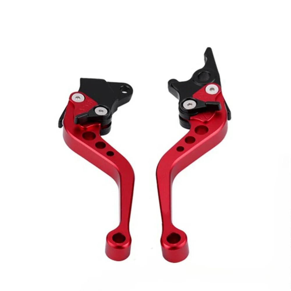 Maneta Embrague para Suzuki para GSR 600 para Bandit para Ltz400 para ‌V-Strom 650 Palanca Tambor Manija Freno Embrague Motocicleta Universal Motocicleta Manija de Palanca Freno(Red)