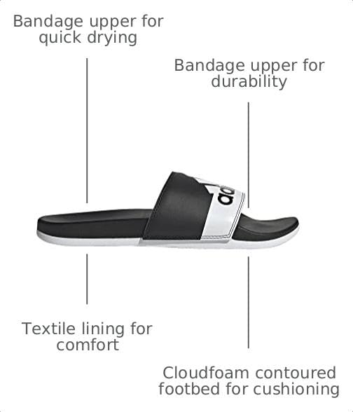 Image of adidas Unisex Adult Adilette Comfort Slide Sandal