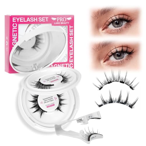 Magnetische Wimpern Magnet Lashes Natürlicher Wiederverwendbare...