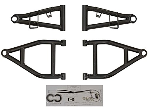 Superatv 1.5" Black Forward Offset A Arms For 2012+ Kawasaki Teryx 4/2014+ Kawasaki Teryx 800/2015+ Kawasaki Teryx | Fit Up To 30" Tires | 1.25” Tubing 25% Larger Than Stock! #TOP5