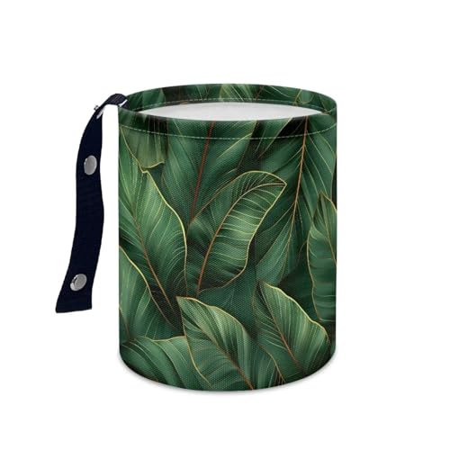 Image of Pensura Hawaiian Banana Leaf Small Car Trash Can Multipurpose Portable Waste Basket Car Garbage Bag Universal Hanging Car Garbage Bag Women's Car Accessories Car Seat Back Use