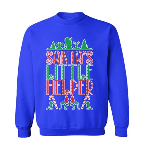 Tcombo Santa's Little Helper - Ugly Christmas Toddler Fleece Crewneck Sweater