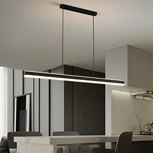Lustre LED table à manger moderne blanc 150cm réglable avec télécommande