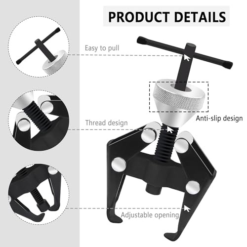 Image of Windshield Wiper Arm Removal Tool Kit,Professional Bearing Puller & Battery Terminal Puller for Easy Removal and Repair Wiper Arms,Universal Wipers Arm Pullers Car Accessories