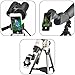 Gosky Telescope Phone Adapter Quick Aligned Cell Phone Digiscoping Adaptor Mount - Compatible with Spotting Scope Binoculars Monocular, Fit Almost All Brands of Smartphones (Big Type)