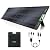 EBL 200W Portable Solar Panel for Power Station, Waterproof IP65 Foldable Solar Panel with MC-4 Anderson Output Connector for RV, Camping, Blackout