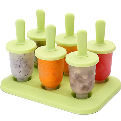 CHICHIC Popsicle Molds Ice Pop Makers Ice Pop Molds Ice Bar Maker Plastic