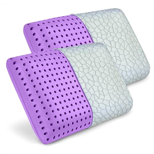 OMEO 2 Pack Lavender Cooling Pillow