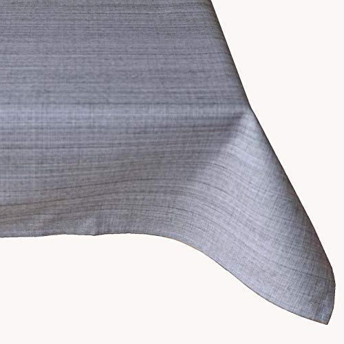 texpot Outdoor Table Linen Weatherproof for Outdoor and Indoor Use (130 x 160 cm, Grey)