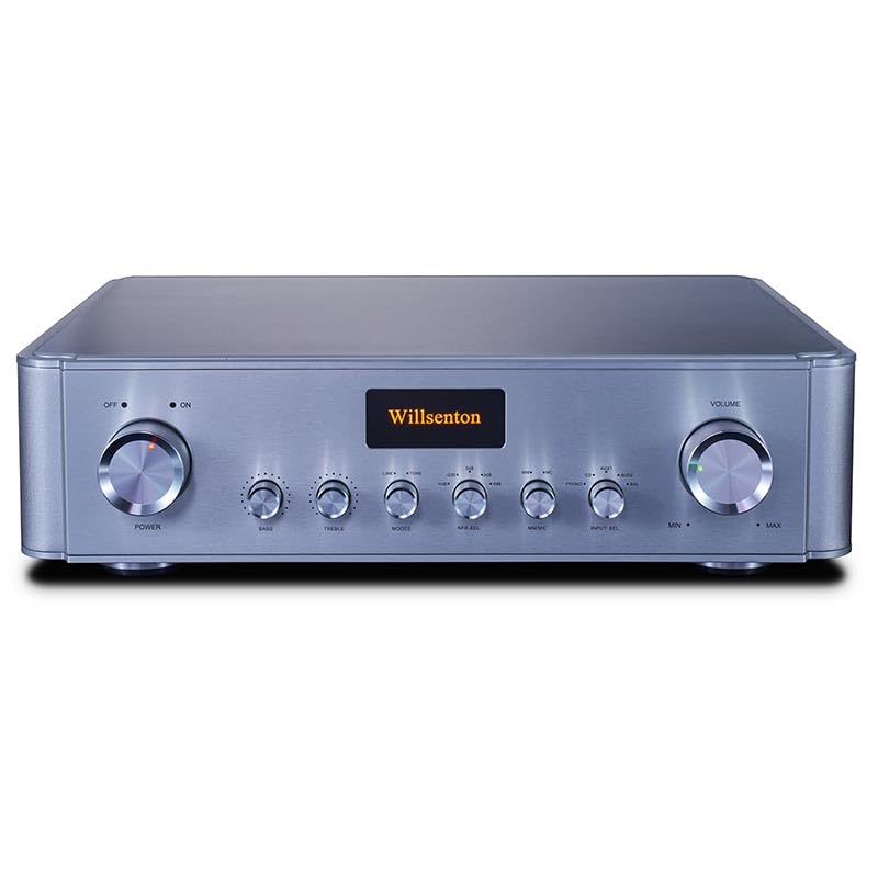 Willsenton R-11 Pre-Amplifier Phono Stage EH6922 Tube Preamp MM/MC Balance (Silver)