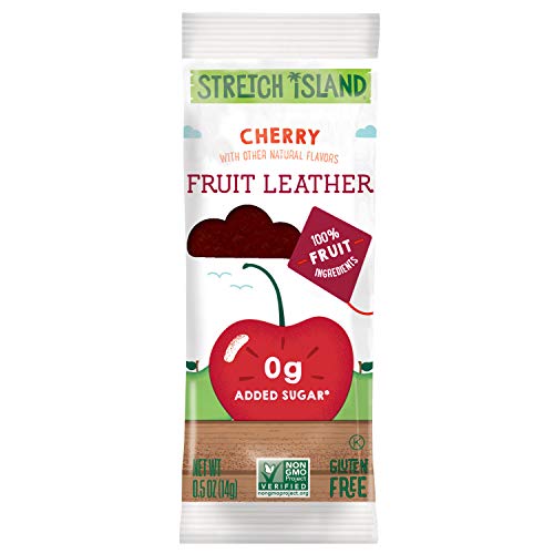 Stretch Island Original Fruit Leather, Cherry, 0.5 Ounce Leathers, 30 Count #TOP1