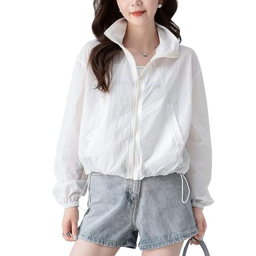 [����������������] UV�J�b�g ���b�V���K�[�h ���f�B�[�X �� ���� �ڐG�⊴ UPF50+ �A�C�X�V���N ������ �y�� �ʋC�� ���� ���Ă��h�~ ���O���΍� �O�J�� ���悯 �A�E�g�h�A 3�F�W�J M-2XL(XL �z���C�g)