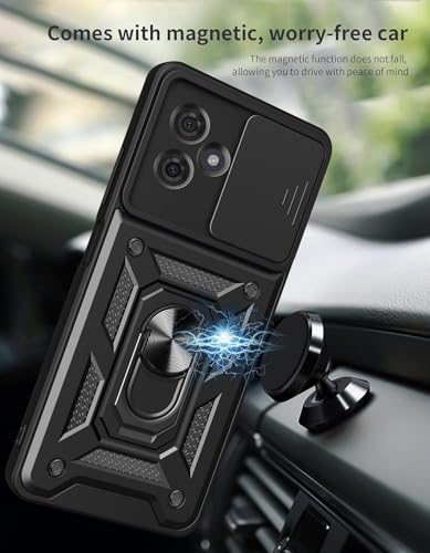Image of Scalebee Armor Moto G54 5G / G64 5G Back Cover Case, Black