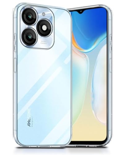 Image of COVERBLACK Soft Rubber Silicon Clear Case Back Cover Compatible for itel ZENO 10 - Transparent
