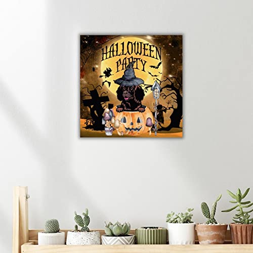 Panneau en bois de citrouille Halloween massif pour mur chic