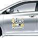 DIYthinker Compte-Gouttes en Caoutchouc Compte-Gouttes Chimie Autocollant sur Voiture Style Autocollant Moto Autocollants pour Voiture Accessoires Cadeau 35Cm