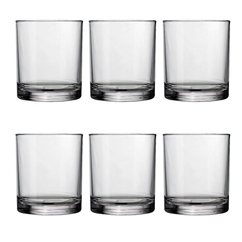 Us Acrylic Classic 12 Ounce Premium Quality Plastic Rocks Tumblers In Clear | Set Of 6 Drinking Cups | Reusable, Bpa-Free, Made In The Usa, Top-Rack Dishwasher Safe #TOP5