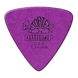 Dunlop 431P1.14 Tortex Triangle, Purple, 1.14mm, 6/Player's Pack