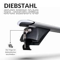 Owen 5.0 Pro Auto Dachträger für offene Reling 120cm Silber – Ansicht 6
