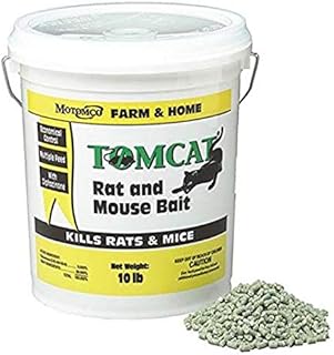 Motomco 008-32345 Tomcat Rat and Mouse Bait Pellet, 10 lb